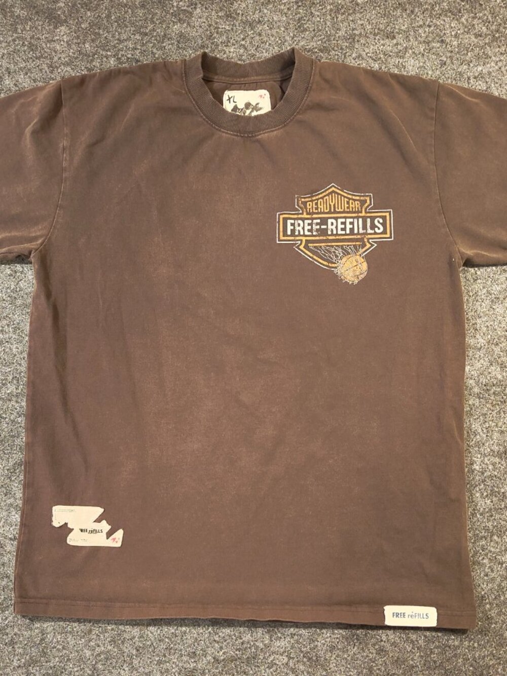 Free & Easy x Free Refills XL Heavyweight Tee — Eagle Graphic